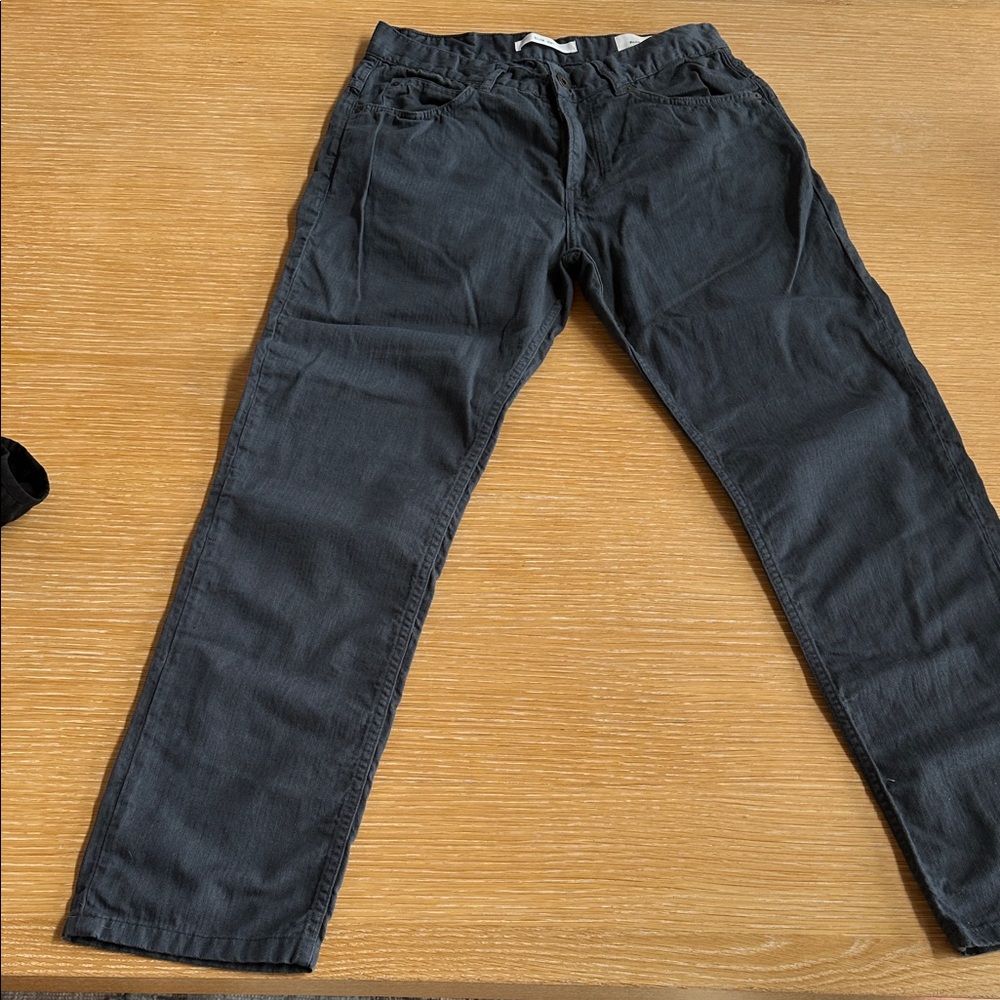 Medium blue casual pants